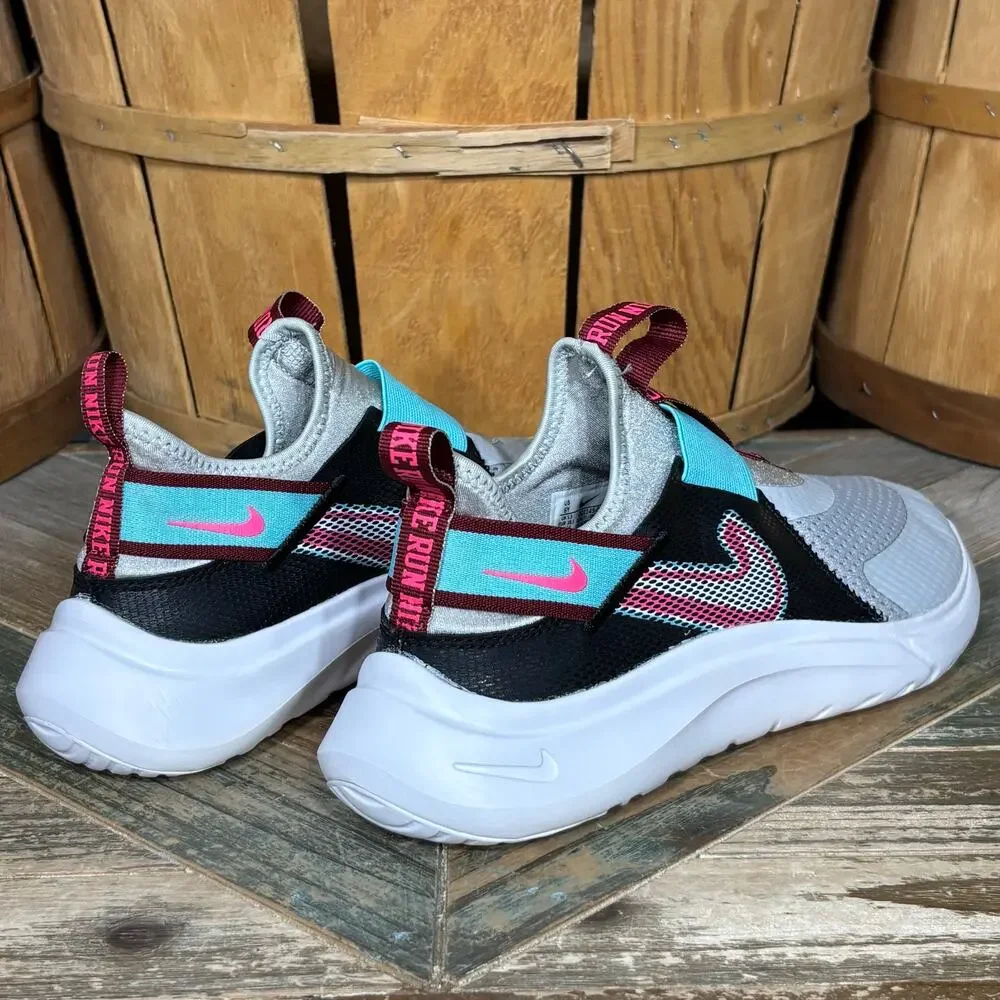Nike Flex Plus SE Grey Fog Black Turquoise White DD1145-001 Sneaker Youth Size 6